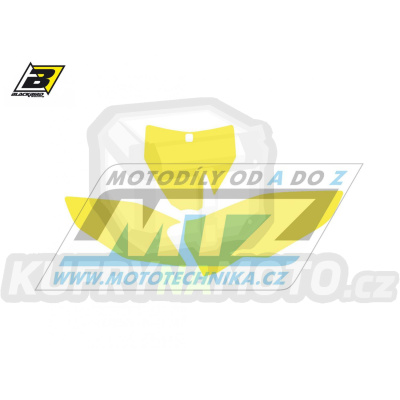 Polepy číslových tabulek (vystřižené) - Husqvarna FC+TC / 14-15 - barva žlutá