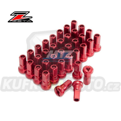 Sada niplů Z-WHEEL - typ Q4 (32ks) - ZETA W31-Q4323 - červené