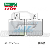 Destičky brzdové DP601-MCB75 TRW Lucas MCB75 - směs Sinter