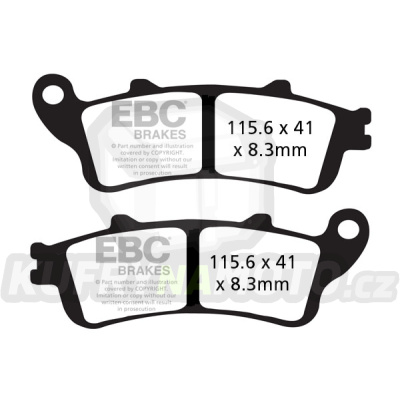 Brzdové destičky EBC FA261V