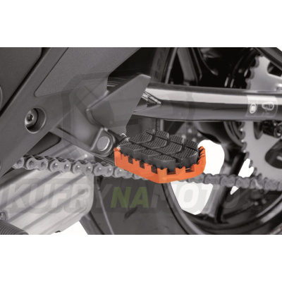 Stupačky bez adaptérů PUIG ENDURO 7587T oranžová s gumou