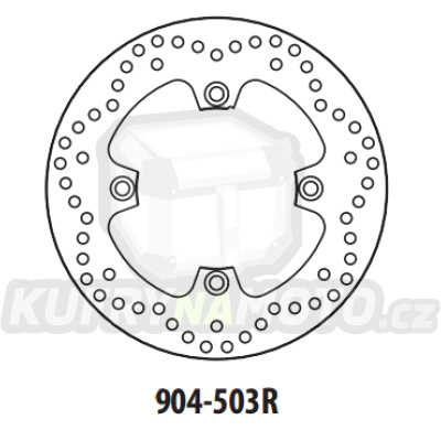 Brzdový kotouč GOLDFREN 904-503R zadní 250 mm