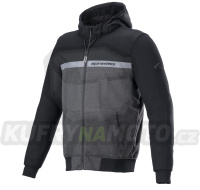 bunda CHROME STREET HOODIE, ALPINESTARS (černá/šedá) 2024