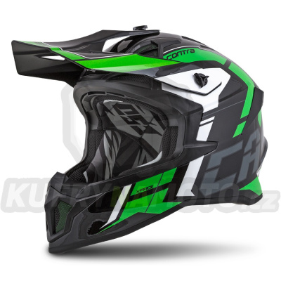 přilba Cross Pro 2 Contra, CASSIDA (zelená perleť/černá/šedá/bílá)