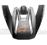 kšilt pro přilby S-M5 COMPASS, ALPINESTARS (černá/oranžová fluo matná) 2022