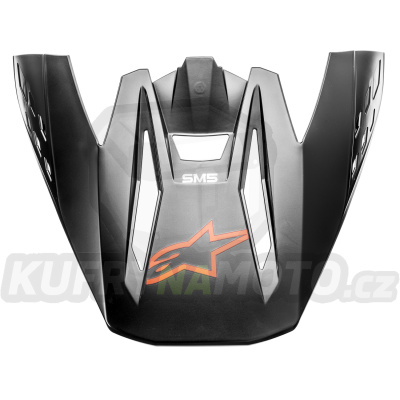 kšilt pro přilby S-M5 COMPASS, ALPINESTARS (černá/oranžová fluo matná) 2022