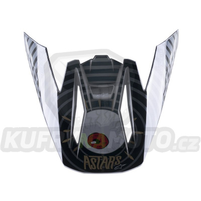 kšilt pro přilby S-M5 SOLAR FLARE, ALPINESTARS (černá/šedá)
