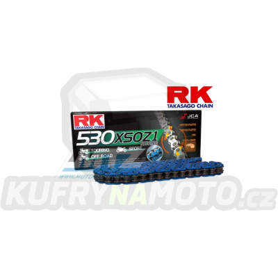 Řetěz RK 530 XSO (118čl) - těsněný/ x kroužkový (modrý)