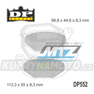Destičky brzdové DP552-SDP DP Brakes - směs SDP Sport HH+