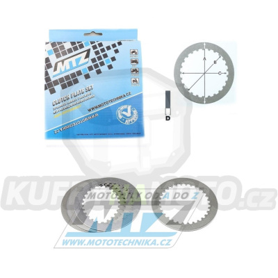 Lamely spojkové plechové (meziplechy) MTZ 883-P030-4 - Kawasaki KX60+KX65+KX80 + Suzuki RM60+RM65