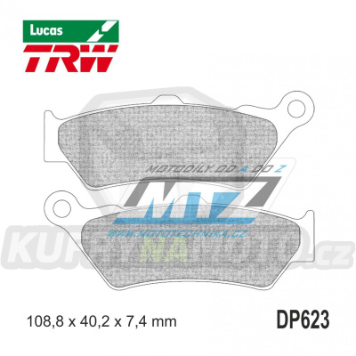 Destičky brzdové DP623-LU TRW Lucas MCB671 - směs Allround