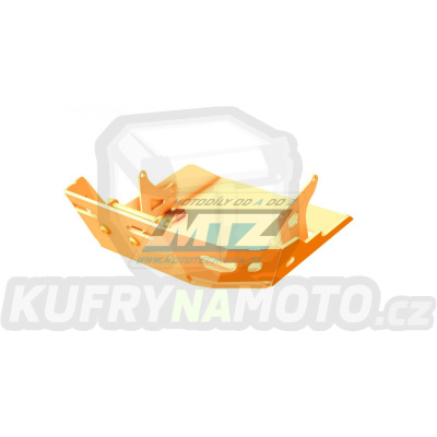 Kryt pod motor hliníkový Dual Sport - KTM 125 Duke / 11-16 + 200 Duke / 12-17 - barva oranžová
