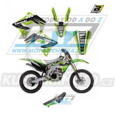 Polepy s potahem sedla (sada polepů a potah sedla Dream) - Kawasaki KXF250 / 09-12 - typ polepů Dream4