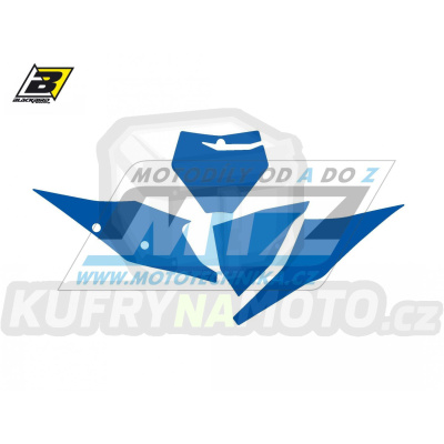 Polepy číslových tabulek (vystřižené) - KTM SX+SXF / 23 - barva modrá