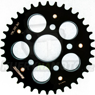 Rozeta SUPERSPROX STEALTH RST-736_525:36-BLK černý 36 zubů, 525