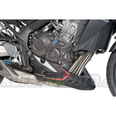 Spoiler motoru PUIG 7021C karbonový vzhled včetně samolepek