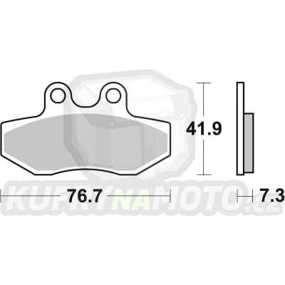 Přední brzdové destičky SBS Bendix MOTORHISPANIA RYZ 50 2003-2003 - akce