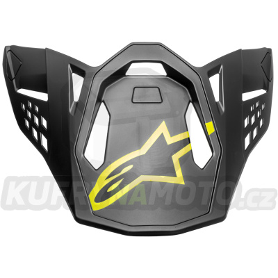 kšilt pro přilby SUPERTECH S-M10 AMS, ALPINESTARS (šedá/bílá/žlutá fluo/černá)