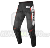 kalhoty RACER FLAGSHIP, ALPINESTARS (černá/bílá/červená fluo)