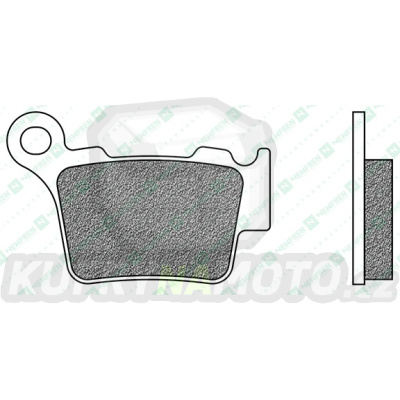brzdové destičky, NEWFREN (směs OFF ROAD DIRT ORGANIC) 2 ks v balení