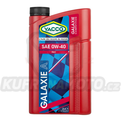 Motorový olej YACCO GALAXIE A 0W40, 2 L