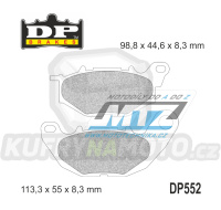 Destičky brzdové DP Brakes DP552 - směs Premium OEM Sinter