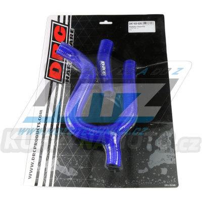 Hadice chladiče DRC RADIATOR HOSE KIT - DRC D47-02-020 - Husqvarna FC250+FC350 / 19-22 - modré (sada 2ks)