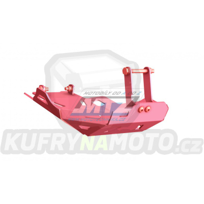 Kryt pod motor hliníkový Dual Sport -  Yamaha XTZ660 Tenere / 08-15 - barva červená