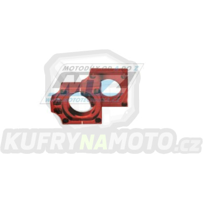Dorazy osy zadního kola WRP - Suzuki RMZ250+RMZ450+RMX450Z - červené