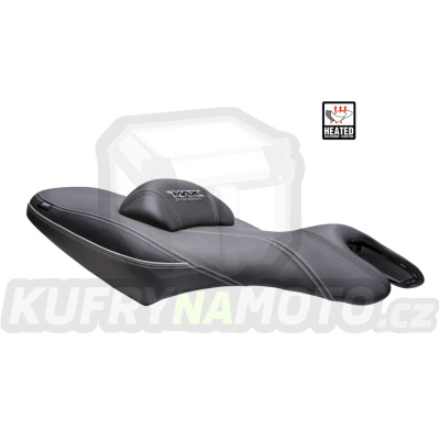 Komfortní sedlo SHAD SHY0T5320H vyhřívané černé, bílé švy