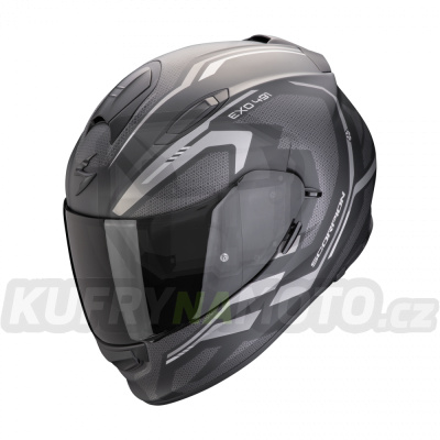 Moto přilba SCORPION EXO-491 KRIPTA matná černo/stříbrná