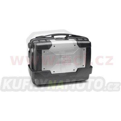 MONOKEY TopCase/Boční kufr GARDA - 33l, KAPPA (stříbrný/černý, kompozit)