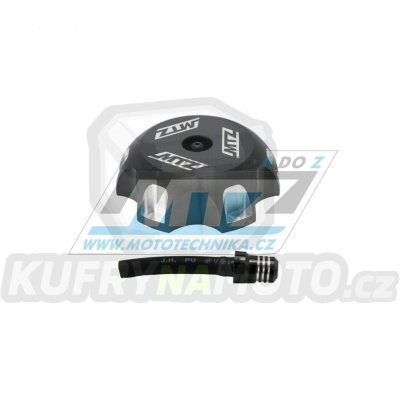 Víčko nádrže Alu - Yamaha YZ125+YZ250 / 94-01 + YZF250+YZF400+YZF426+YZF450+WRF400+WRF426 / 98-02 + Suzuki RMZ250 + LTR450 / 06-11 + LTZ400 / 03-09 + DRZ400E / 00-07 + DRZ125 / 03-11 + DRZ50+DRZ70 - černé