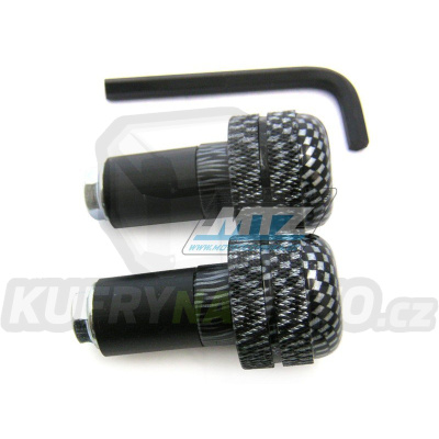 Koncovky/závaží řidítek ANTIVIBRATION - carbonové (pro vnitřní průměr řidítek ¤17mm)