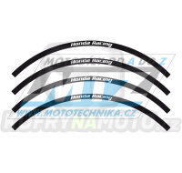Polepy ráfků (přední+zadní kolo) Blackbird Honda Racing - černé