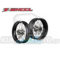 Kolo kompletní přední 3,50x17" (náboj v barvě titan náboj / černý ráfek) - Suzuki DRZ400S+DRZ400SM / 00-19