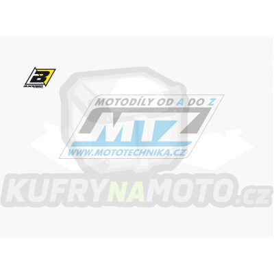 Polepy číslových tabulek (vystřižené) - Husqvarna WR250+WR300 / 09-13 - barva bílá