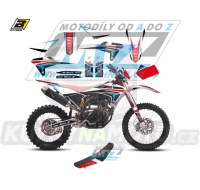 Polepy s potahem sedla (sada polepů a potah sedla Dream) - Fantic XE125+XM125 4T + XE50+XM50 / 17-23 - typ polepů Dream4