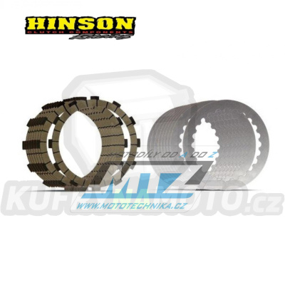 Sada spojkových lamel třecích a ocelových Hinson - Yamaha WRF450+YZF450X / 24-26 + YZF450 / 23-25 + Fantic XXF450 / 23-25