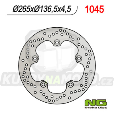 Brzdový kotouč moto NG 1045