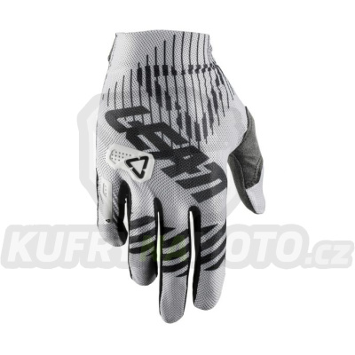 LEATT rukavice CROSS MODEL GPX 2.5 X-FLOW WHITE barva bílá/černá velikost M