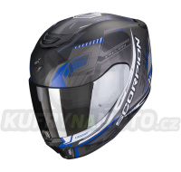 Moto přilba SCORPION EXO-391 HAUT matná černo/stříbrno/modrá
