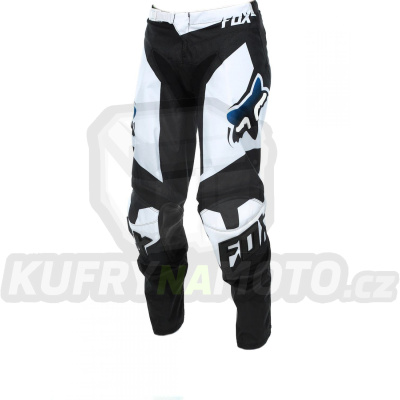 Kalhoty motokros FOX 180 RACE SE - černo-bílé