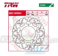Kotouč brzdový TRW MST433RAC (298/132/5D) - Yamaha XV1700 V-Max / 09-16