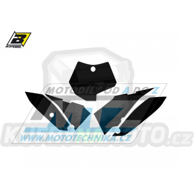 Polepy číslových tabulek (vystřižené) - KTM 65SX / 09-15 - barva černá