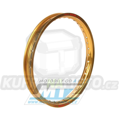 Ráfek motocyklový 1,60x21&quot; 36H (předvrtaný / 36otvorů) Excel Takasago - zlatý - KTM+HG+Japan (Yamaha+Kawasaki+Suzuki+Honda)