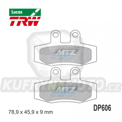 Destičky brzdové DP606-LUSI TRW Lucas MCB592SI - směs Sinter Offroad