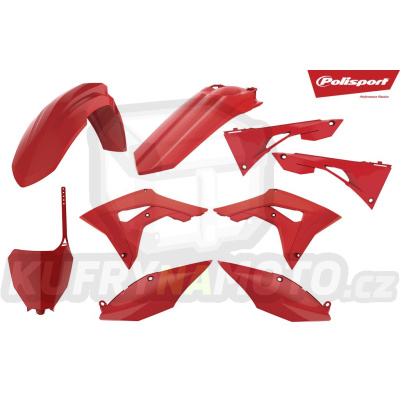 Sada plastů POLISPORT červená CR 04