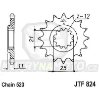 Řetězové kolečko JT JTF 824-17 17 zubů Husqvarna