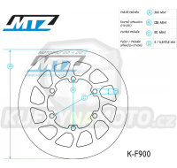Kotouč brzdový MTZ Classic - VOR 492 Enduro
